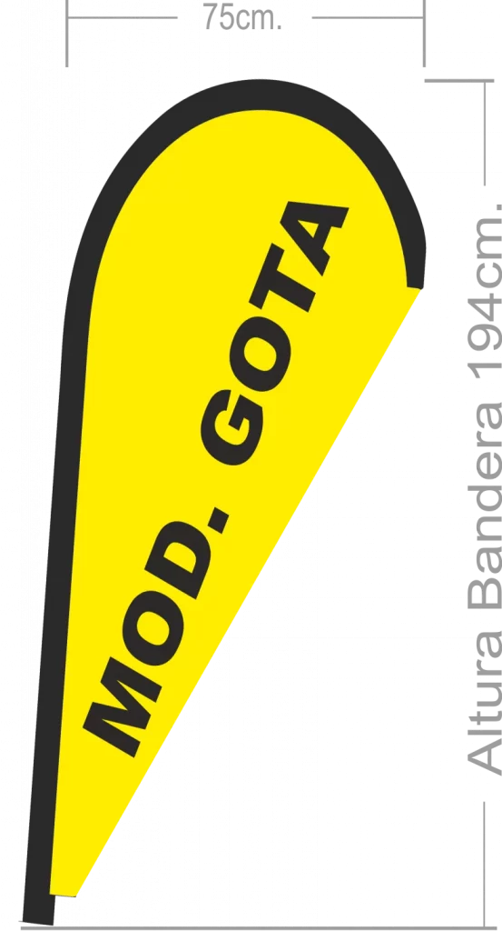 Galeria
IMAGEN DE REPUESTO DE BANDERA MODELO GOTA S