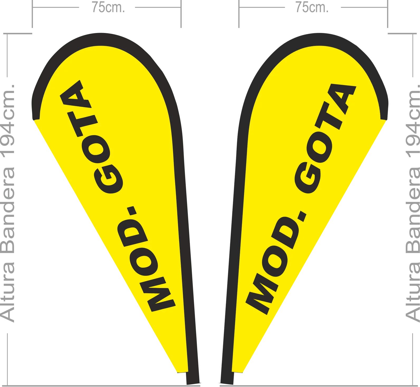 Galeria
IMAGEN DE REPUESTO DE BANDERA MODELO GOTA S DOBLE CARA