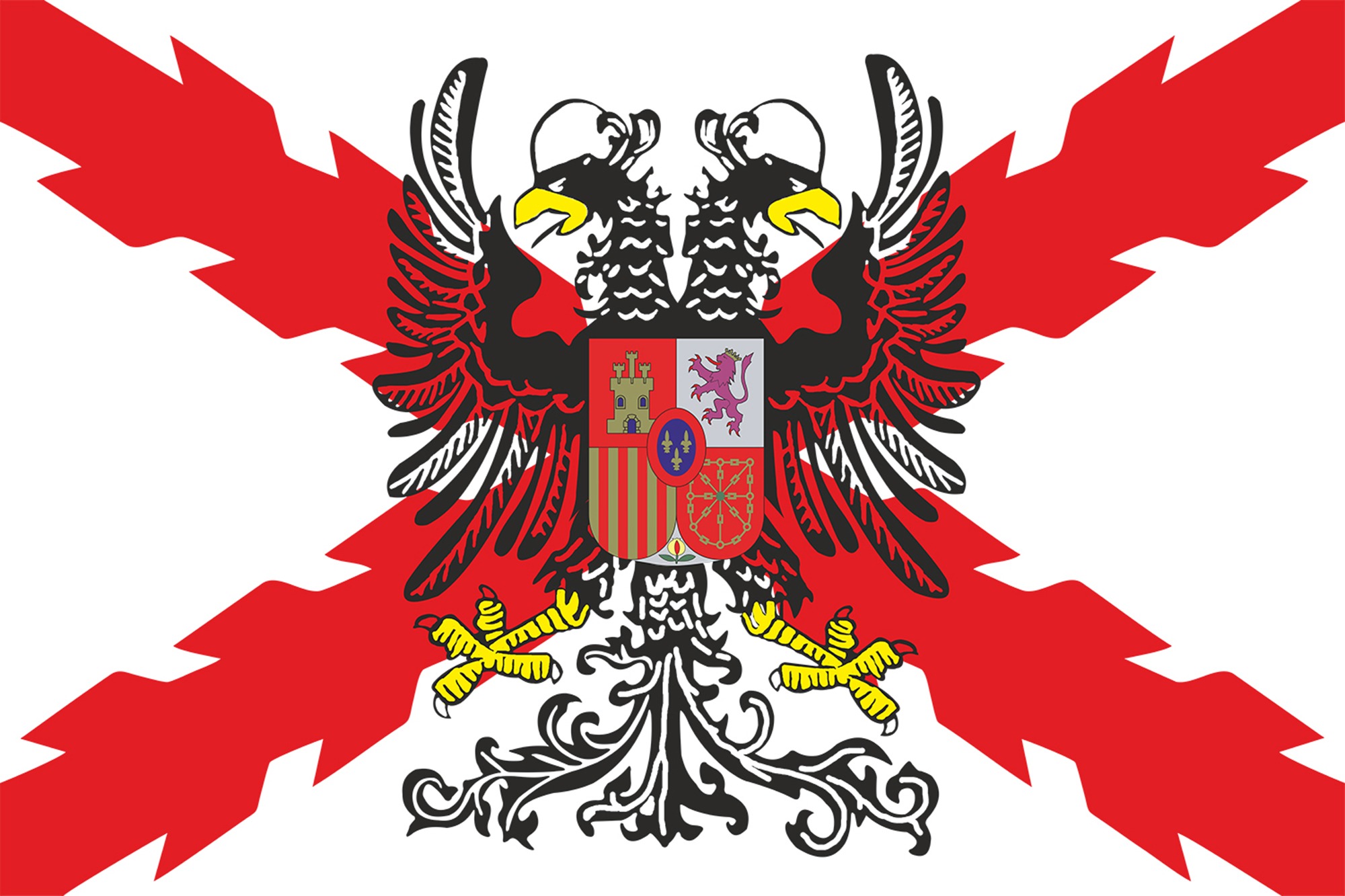 Galeria
BANDERA DE BORGOÑA CON EL AGUILA BICEFALA