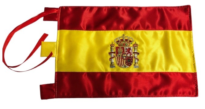 IMAGEN DE UNA BANDERA BORDAD DE 20 X 30 CENTIMETROS