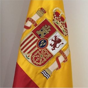 Galeria
IMAGEN DE UN ESCUDO BORDADO SOBRE UNA BANDERA DE ESPAÑA