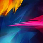 Bandera con colores abstractos