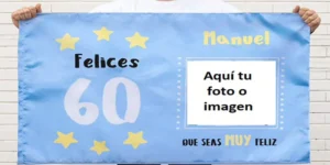 bandera personalizada para celebrar un cumpleaños